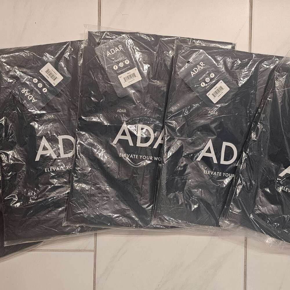 ADAR Resale Lot of 5 Pc Scrub Pants Sz Med Navy